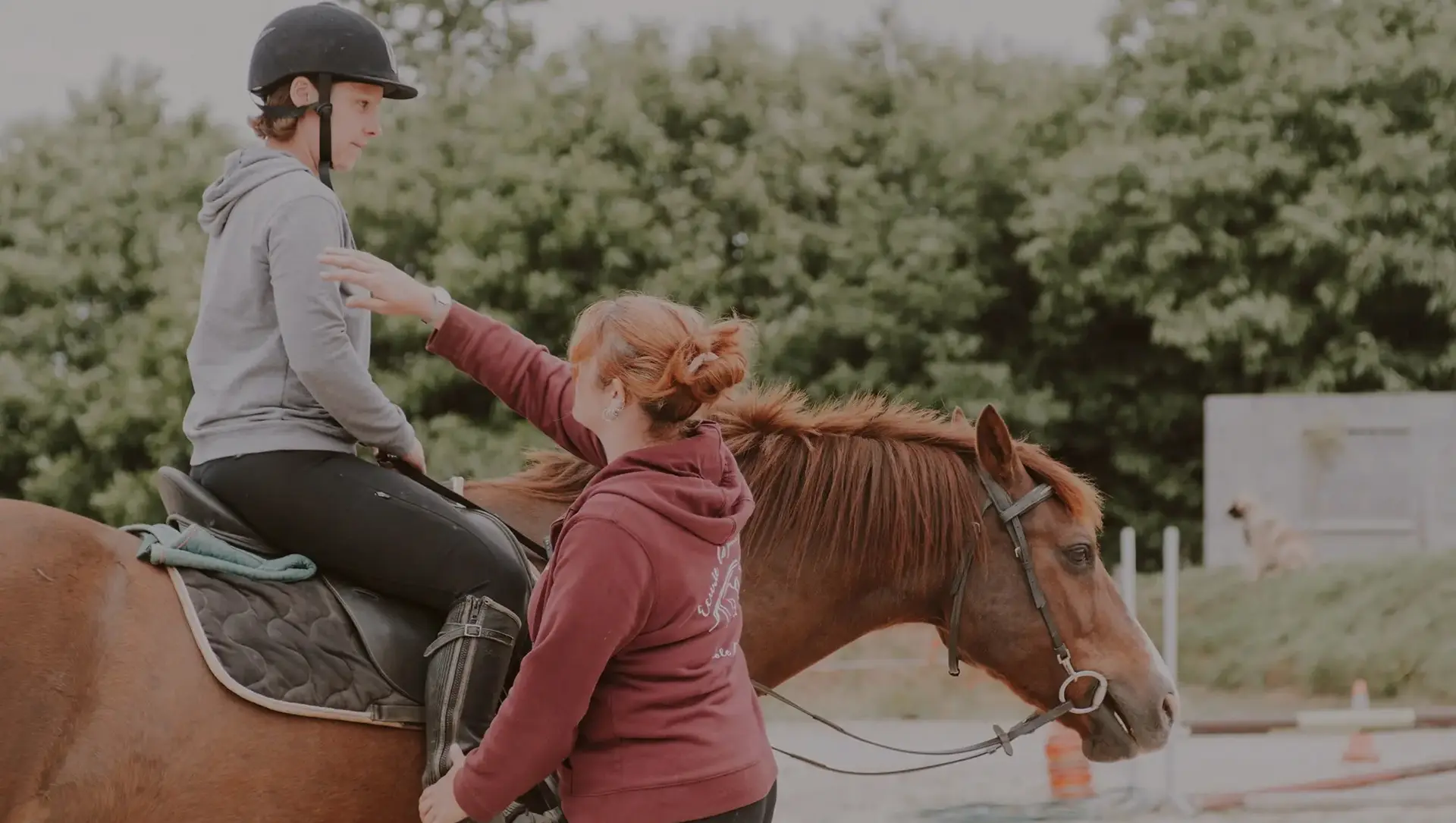 Ecurie La Petite Bohème en Finistère est une école d'équitation douce basée sur le bien-être du cheval et de l'humain